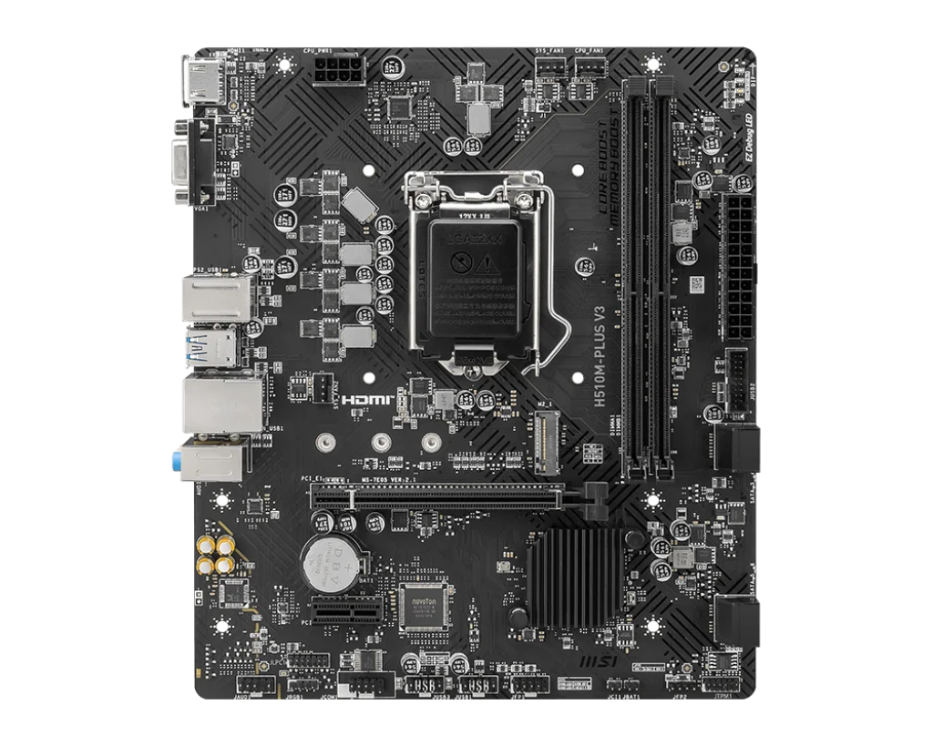 MSI H510M PLUS V3 MOTHERBOARD , SUPPORTS UP TO10TH GEN INTEL ONLY