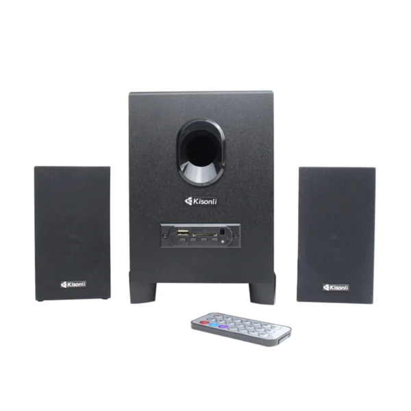 SPEAKERS KISONLI TM-5000U, BLUETOOTH, 5W+2X3W, USB, BLACK - 22149 - Image 3