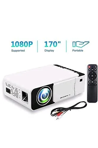 SMARS MINI WIFI 3D MIRACAST PROJECTOR HOME THEATER HD MINI PORTABLE PROJECTOR FAMILY CHILDREN'S SMART PHONE LED PORTABLE (NEW T-5 PROJECTOR) HIGHER RESOLUTION BRIGHTNESS CINEMA VIDEO PROJECTOR. - Image 2