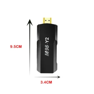 Y2 SMART TV STICK M98 ANDROID TV 2.4G 5G WIFI GOOGLE ASSISTANT CHROMECAST NETFLIX 3D SMART ANDROID TV STICK