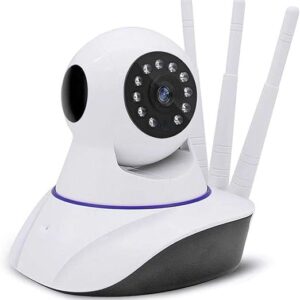 IP CAMERA 3 ANTENNAS WIFI WIRELESS 3RD GENERATION NIGHT VISION WIRELESS ONVIF HD SENSOR NIGHT ROTATION APP SMARTPHONE ALARM