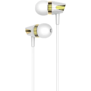 MOXOM MX-EP05 WIRED IN EAR EARPHONE WITH MICROPHONE - WHITE