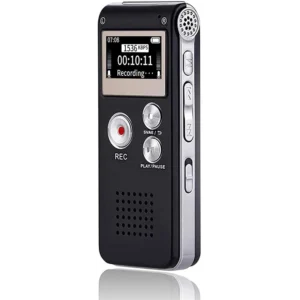 DIGITAL VOICE RECORDER 16GB VOICE RECORDER WITH PLAYBACK FOR LECTURES - USB RECHARGEABLE DICTAPHONE UPGRADED SMALL TAPE RECORDER DEVICE
