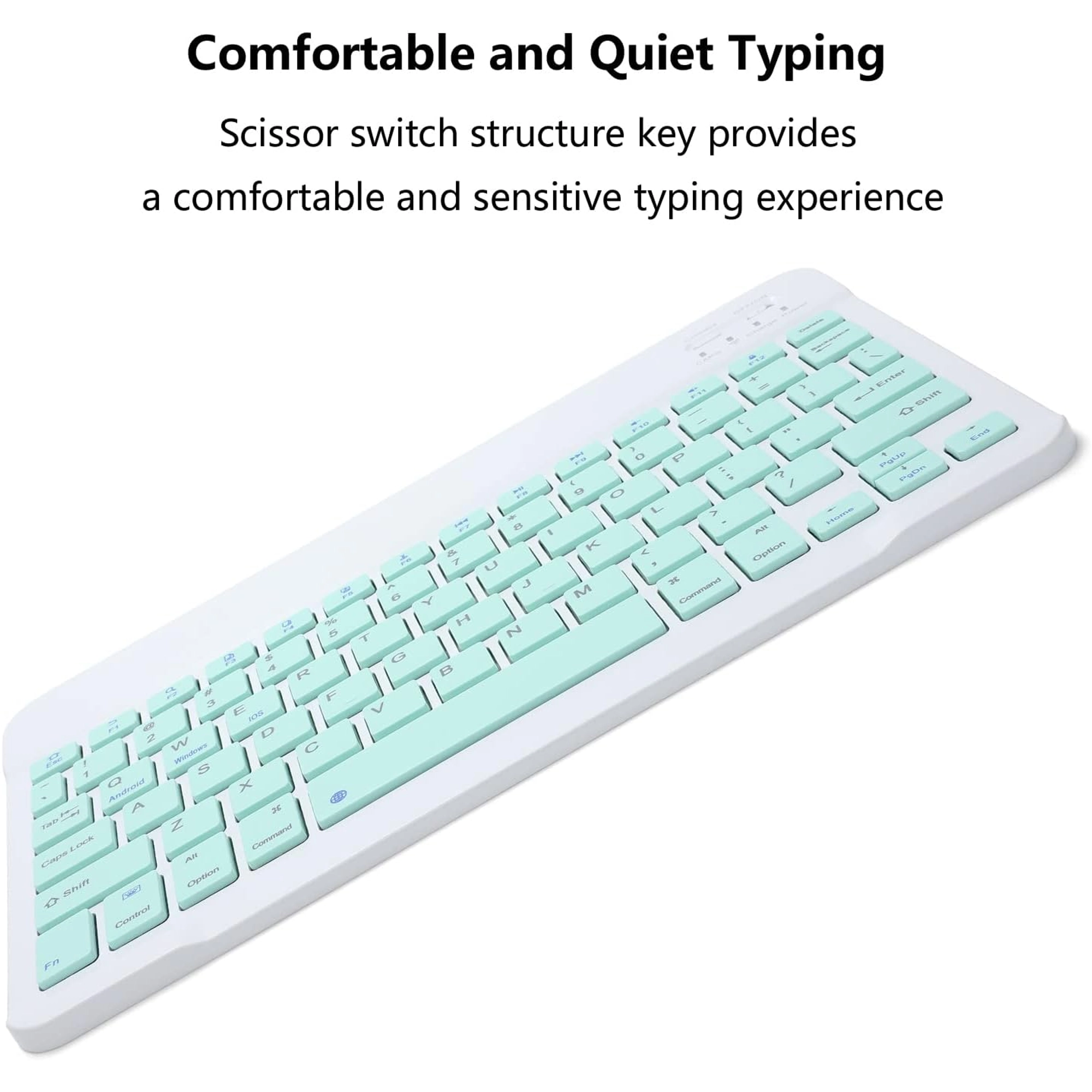 ACOLARID META KIT RECHARGEABLE WIRELESS KEYBOARD MOUSE BLUETOOTH (GREEN) - Image 5