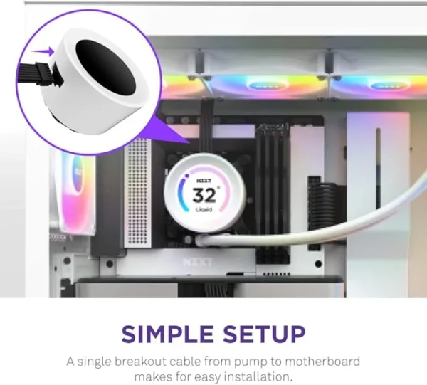 NZXT KRAKEN ELITE RGB 360- RL-KR36E-W1 - 360MM AIO CPU LIQUID COOLE - Image 4