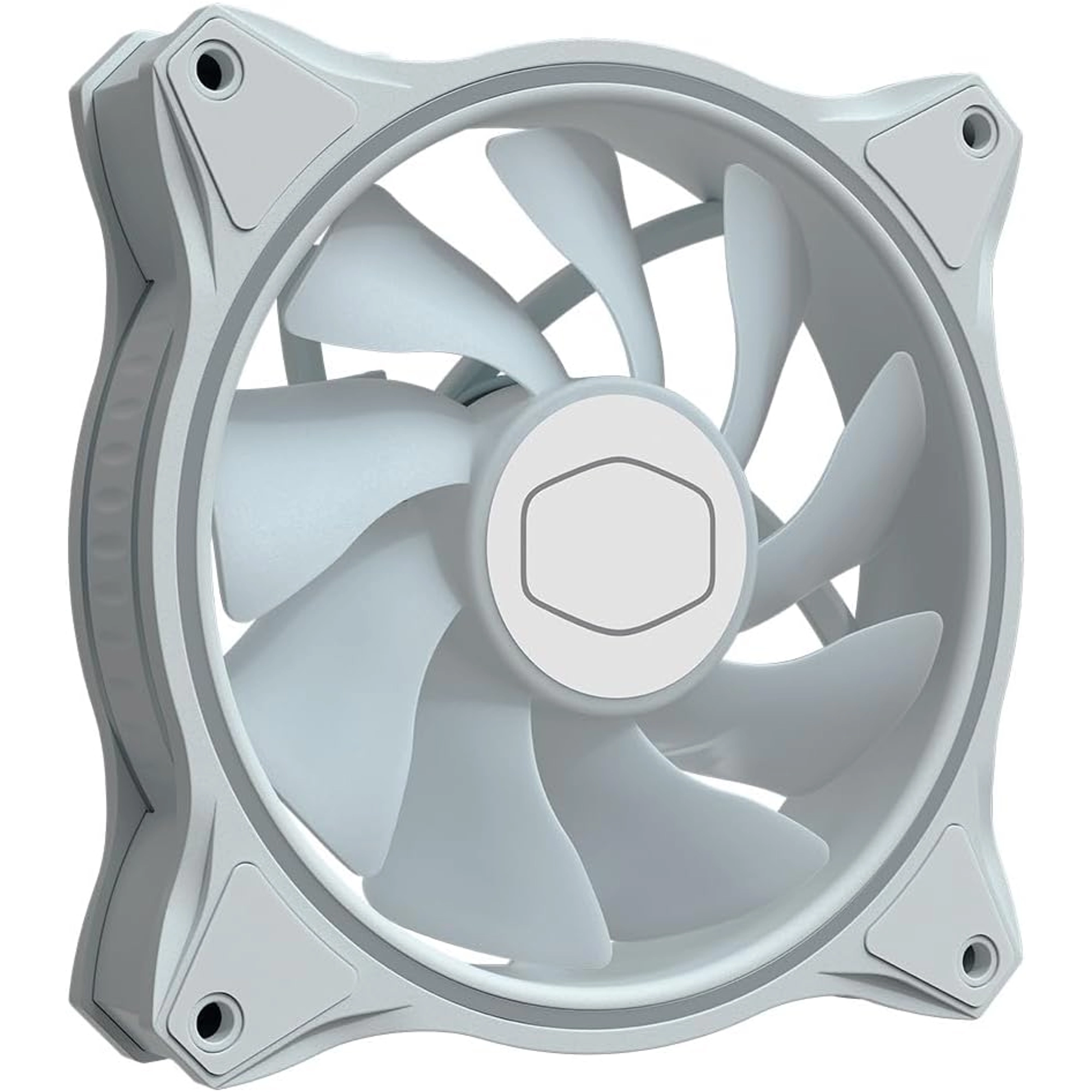 COOLER MASTER COOLER MASTER MASTERFAN MF120 HALO WHITE EDITION PC CASE FAN WITH 120MM RGB 3 PACK - Image 5