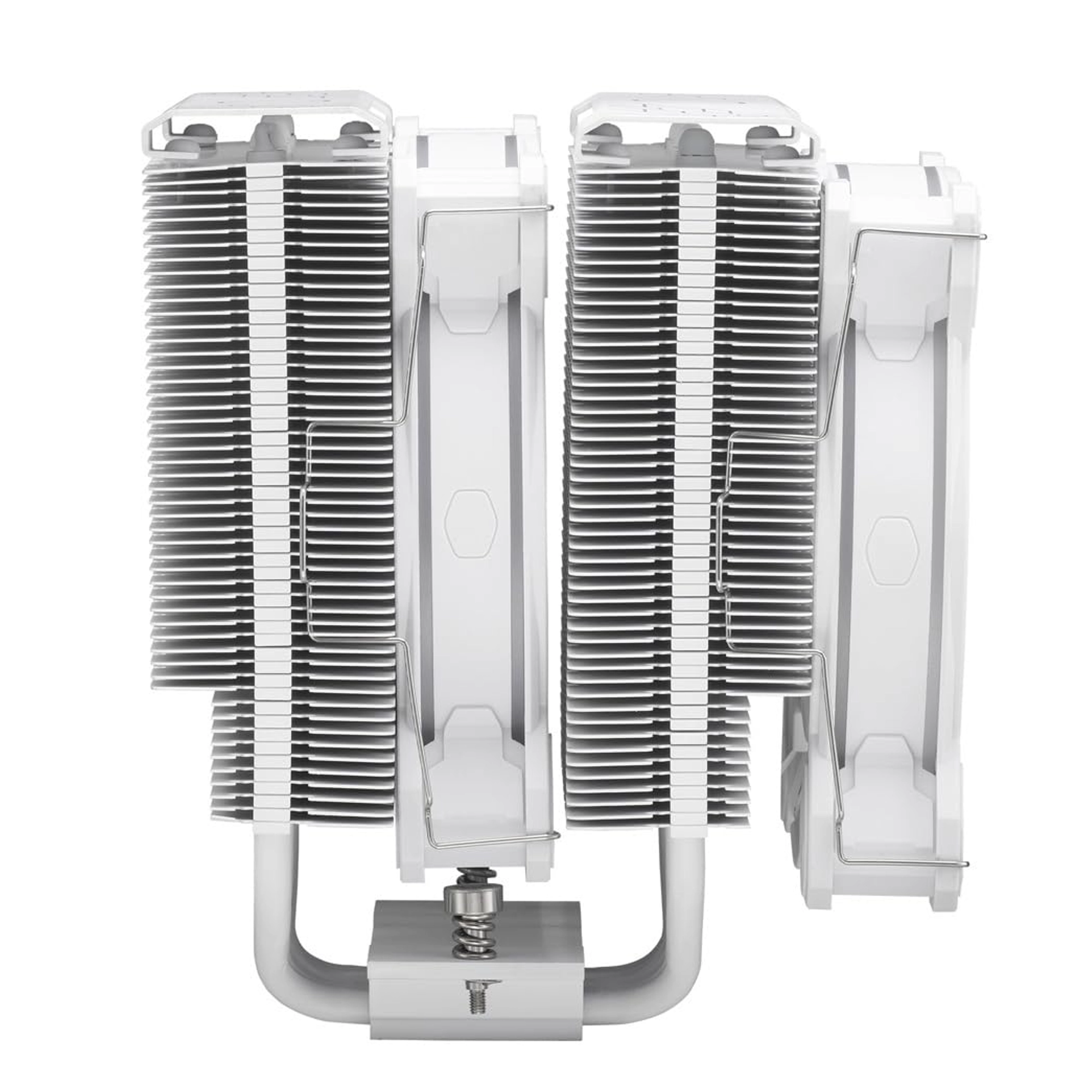 COOLER MASTER HYPER 622 HALO WHITE DUAL TOWER CPU AIR COOLER, HALO² FAN, DUAL LOOP ARGB, ALUMINUM TOP COVER, 6 HEAT PIPES,154MM TALL, AMD RYZEN AM5/AM4, INTEL LGA1700/1200 - Image 5