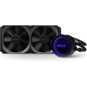 NZXT KRAKEN X53 240MM - RL-KRX53-01 - AIO RGB CPU LIQUID COOLER - ROTATING INFINITY MIRROR DESIGN - IMPROVED PUMP-POWERED BY CAM V4-RGB CONNECTOR-AER P 120MM RADIATOR FANS (2 INCLUDED)