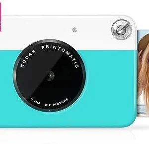 KODAK PRINTOMATIC FULL-COLOR INSTANT PRINT DIGITAL CAMERA - COLORFUL PHOTOS ON ZINK 2X3" STICKY-BACK PHOTO PAPER - 5MP, PORTABLE