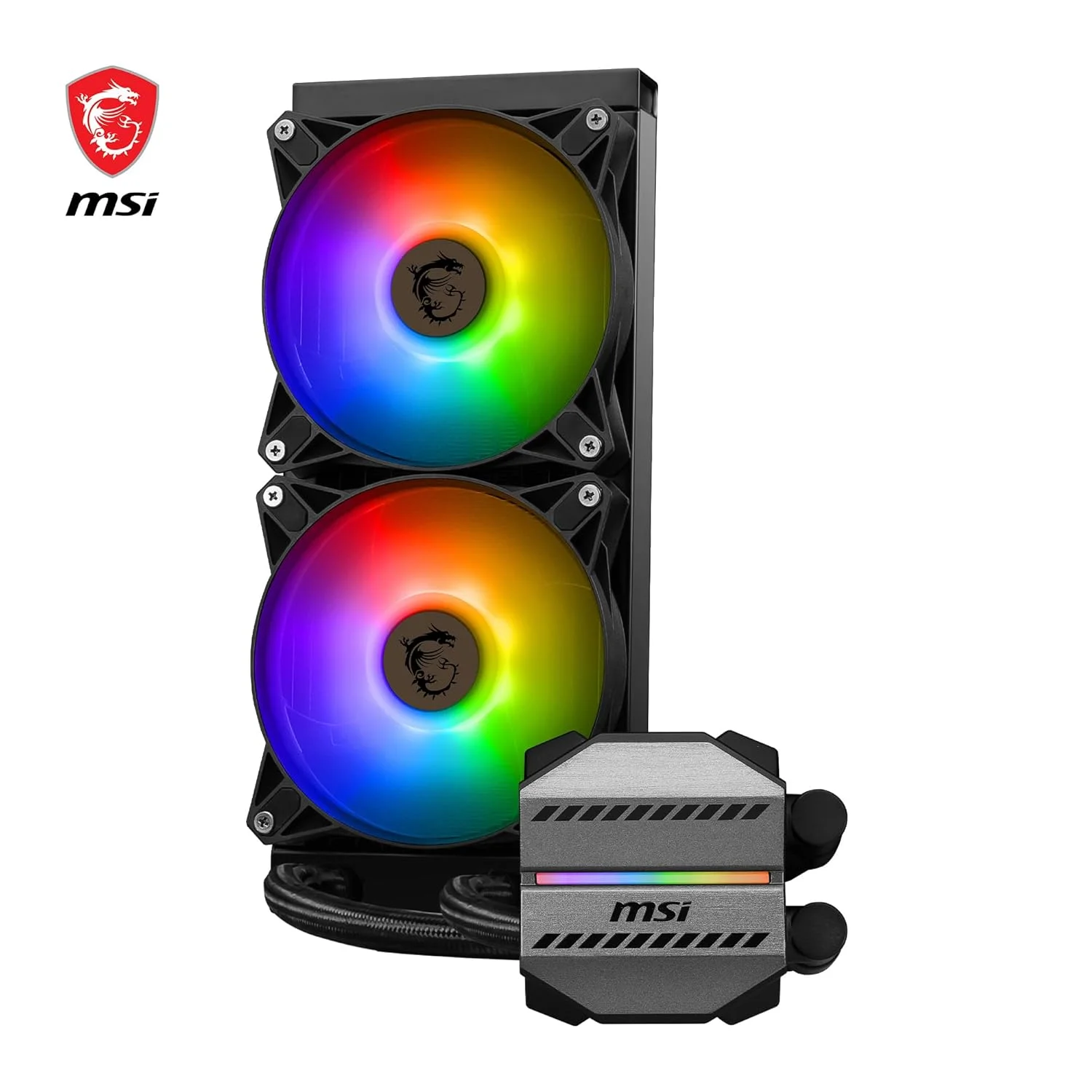 MSI MAG CORELIQUID M240 AIO CPU LIQUID COOLER - 12 WAY SPLIT-FLOW WATER COOLING, EVAPORATION-PROOF TUBING, IT SUPPORTS MAINSTEAM SOCKET LIKE AM5 AND 1700 - Image 3