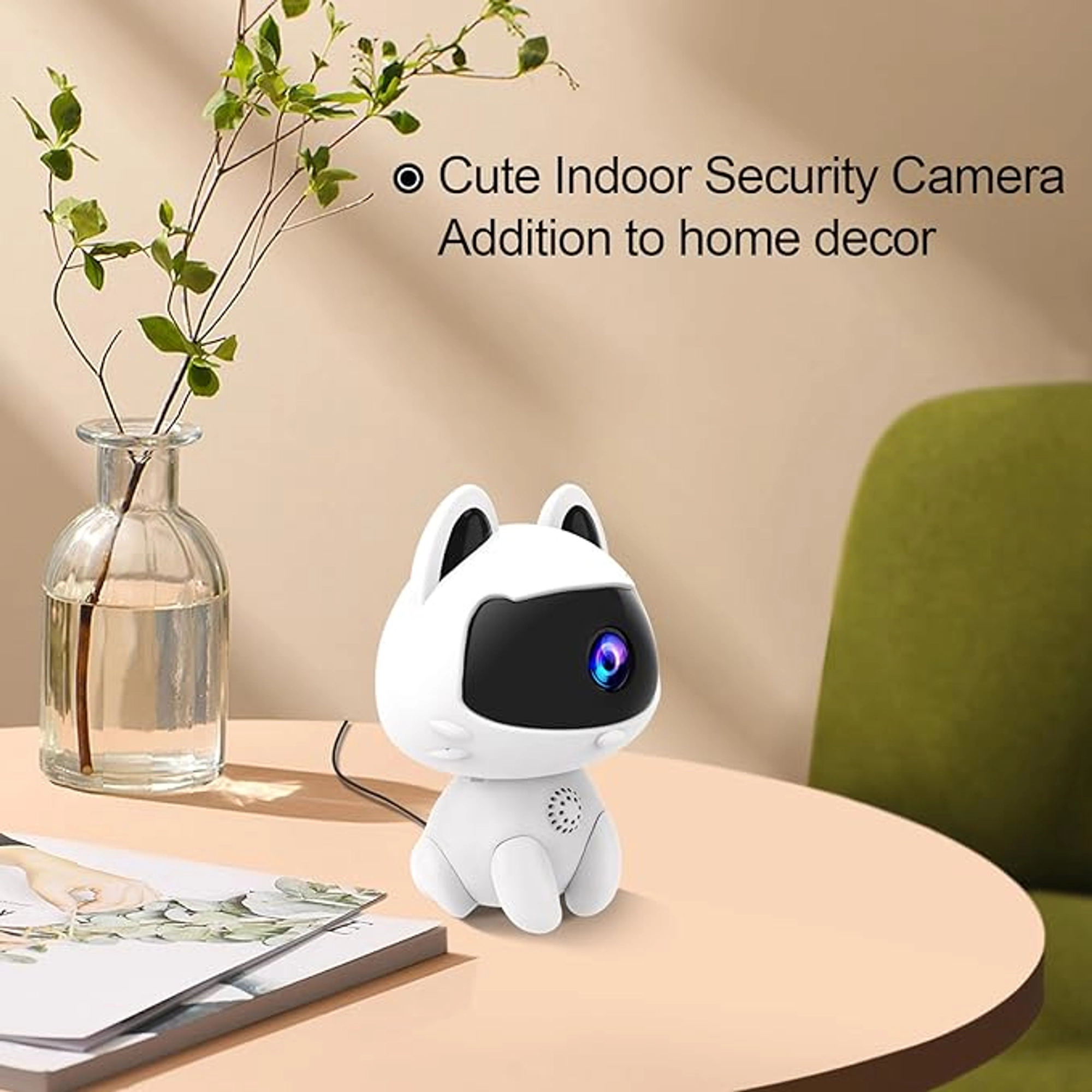 RETTRU K9 INDOOR SECURITY CAMERA : CUTEST SECURITY CAMERA WIFI PET CAMERA WIRED WITH NIGHT VISION,MOTION DETECTION,CLOUD STORAGE,2 WAY AUDIO,V380 PRO WI-FI CAMERA (WITH 64GB TF CARD) - Image 3