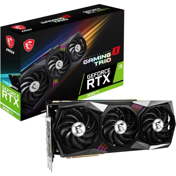 MSI GEFORCE RTX 3090 TI 24GB GDRR6X 384-BIT HDMI/DP NVLINK TRI-FROZR AMPERE ARCHITECTURE OC GRAPHICS CARD (RTX 3090 TI GAMING X TRIO 24G)