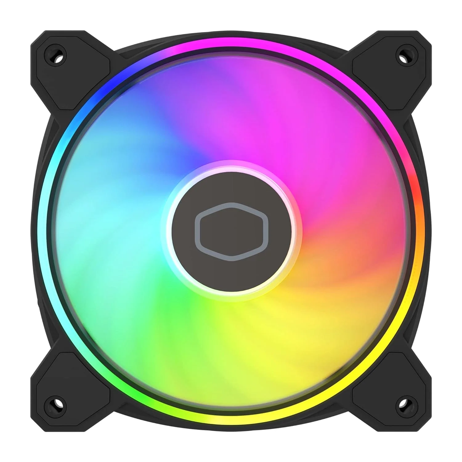 COOLER MASTER MASTERFAN MF120 HALO² 3IN1 PC CASE|LIQUID COOLER|AIR COOLER FAN, DUAL LOOP GEN 2 ARGB LEDS RINGS, DYNAMIC PWM 120MM 2,050 RPM, AIR BALANCE BLADES, HYBRID FRAME - Image 3