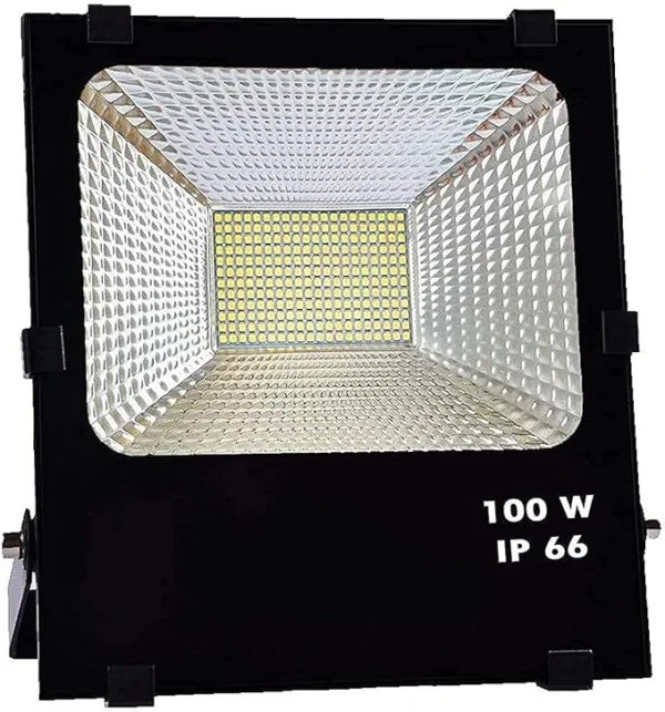 LED FLOOD LIGHTS OUTDOOR, 100W 10000LM OUTSIDE WORK LIGHT WITH PLUG IP66 WATERPROOF,  6000K PORTABLE EXTERIORES SECURITY FLOODLIGHTS FOR YARD, GARDEN, STADIUM, PLAYGROUND