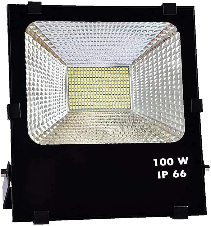 LED FLOOD LIGHTS OUTDOOR, 100W 10000LM OUTSIDE WORK LIGHT WITH PLUG IP66 WATERPROOF,  6000K PORTABLE EXTERIORES SECURITY FLOODLIGHTS FOR YARD, GARDEN, STADIUM, PLAYGROUND