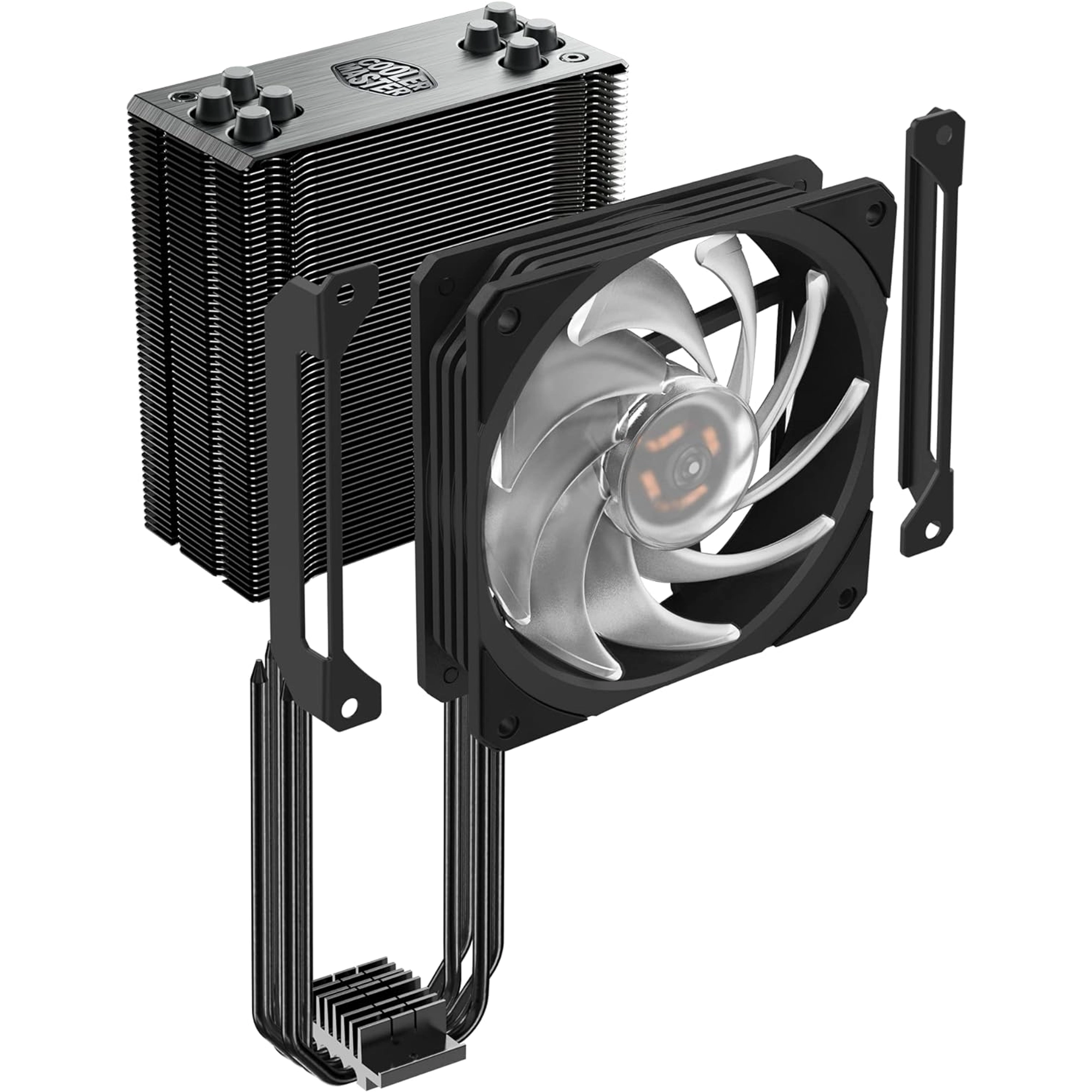 COOLER MASTER HYPER 212 RGB CPU AIR COOLER WITH SF120R PWM FAN, GUN-METAL NICKEL FINS, 4 COPPER HEAT PIPES - FOR AMD RYZEN & INTEL LGA1700/1200/1151 - Image 6