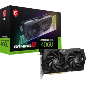 MSI GEFORCE RTX 4060 GAMING X 8G GRAPHICS CARD - RTX 4060 GPU, 8GB GDDR6 (17GBPS/128-BIT), PCIE 4.0 - TWIN FROZR 9 (2 X TORX FAN 5.0), RGB - HDMI 2.1, DISPLAYPORT 1.4A (SUPPORTS 4K & 8K HDR)