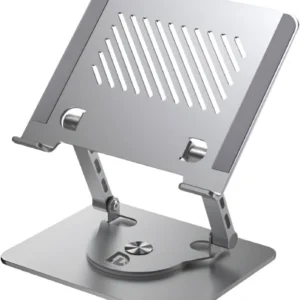 360 Degree Rotating Portable Laptop Bracket Metal N087 Silver
