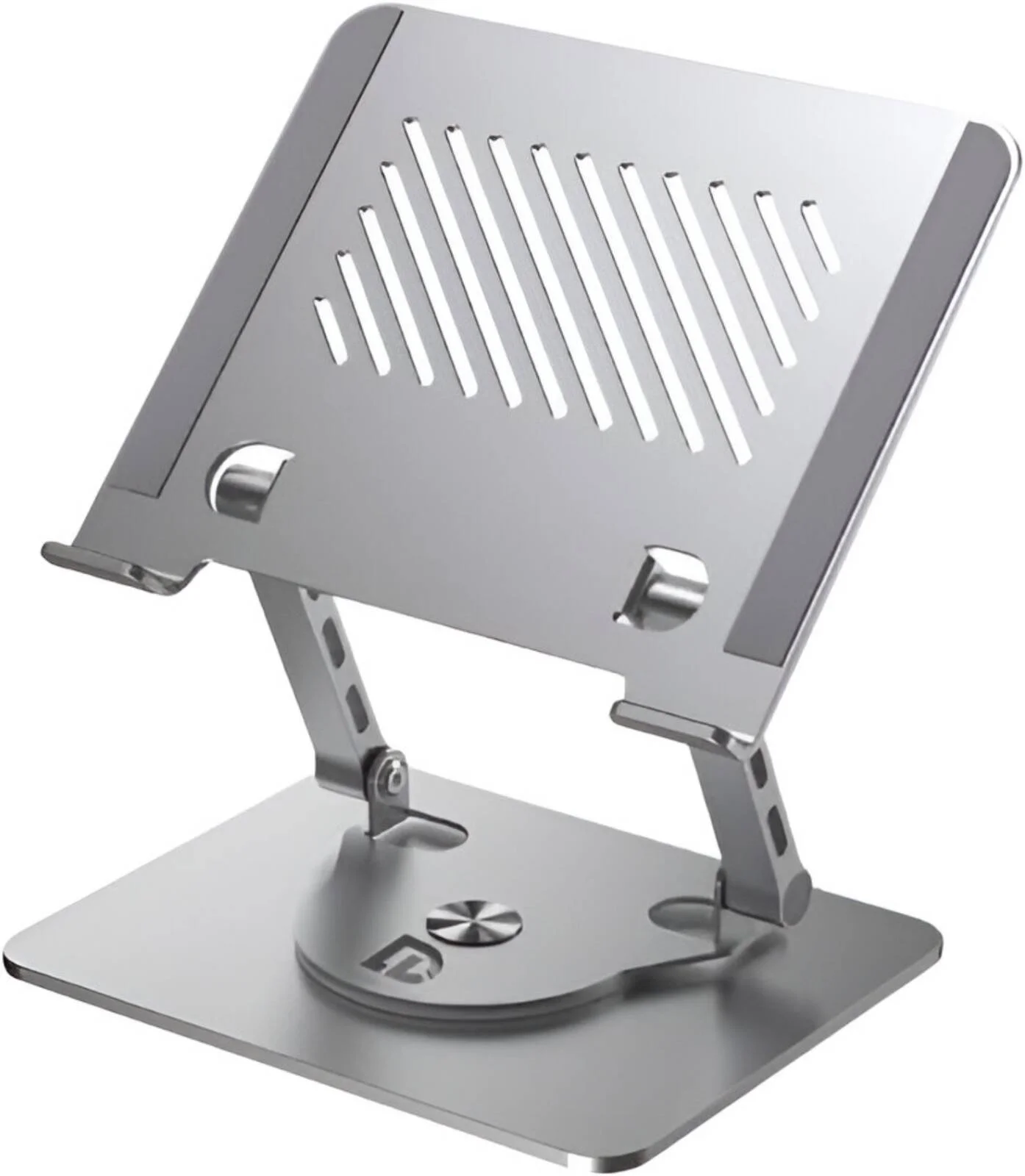 360 Degree Rotating Portable Laptop Bracket Metal N087 Silver