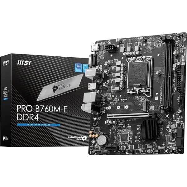 MSI PRO B760M-E DDR4 MOTHERBOARD - Image 2