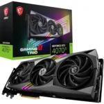 MSI GEFORCE RTX 4070 TI GAMING X TRIO 12G GAMING GRAPHICS CARD - 12GB GDDR6X, 2760 MHZ, PCI EXPRESS GEN 4, 192-BIT, 3X DP V 1.4A, HDMI 2.1A