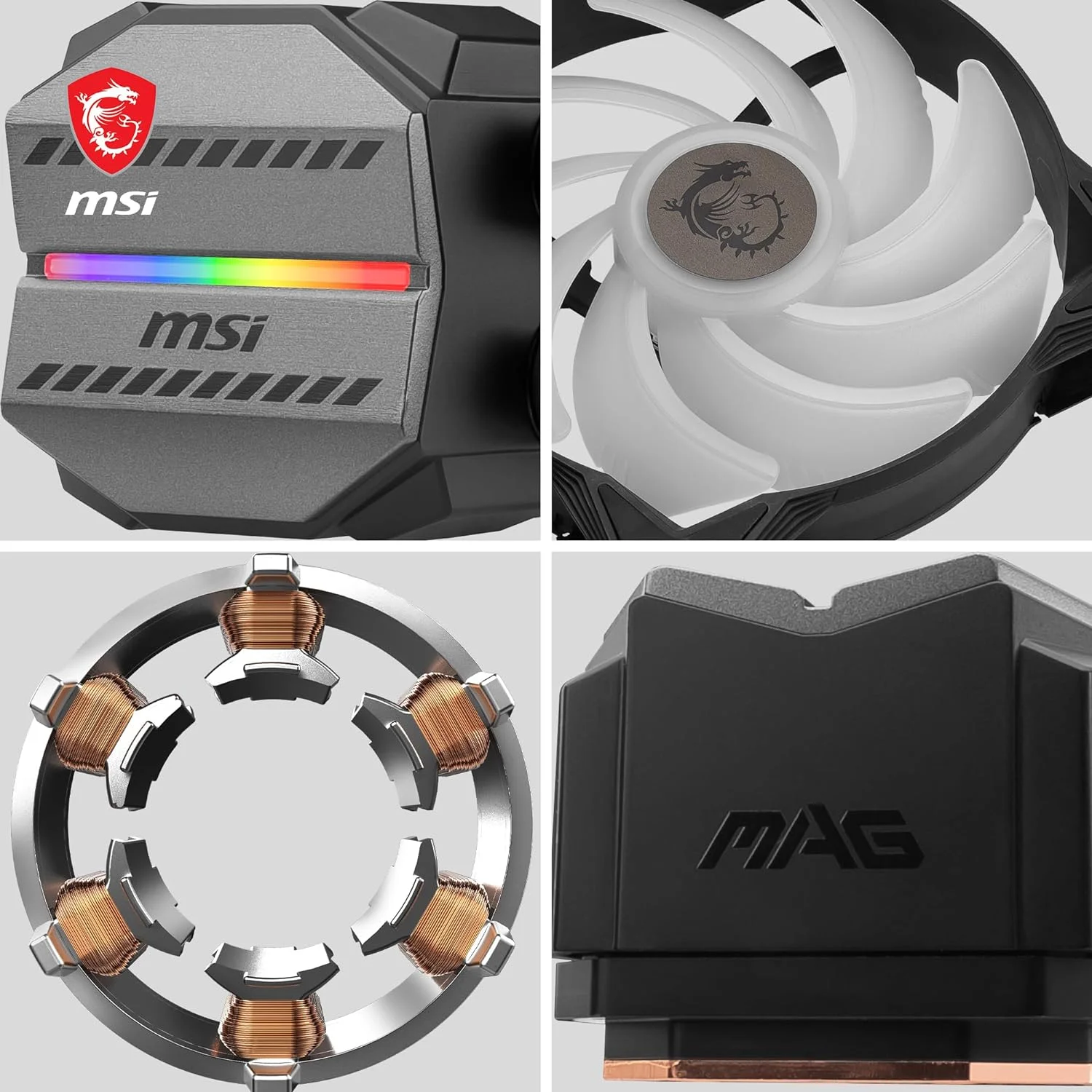 MSI MAG CORELIQUID M240 AIO CPU LIQUID COOLER - 12 WAY SPLIT-FLOW WATER COOLING, EVAPORATION-PROOF TUBING, IT SUPPORTS MAINSTEAM SOCKET LIKE AM5 AND 1700 - Image 5