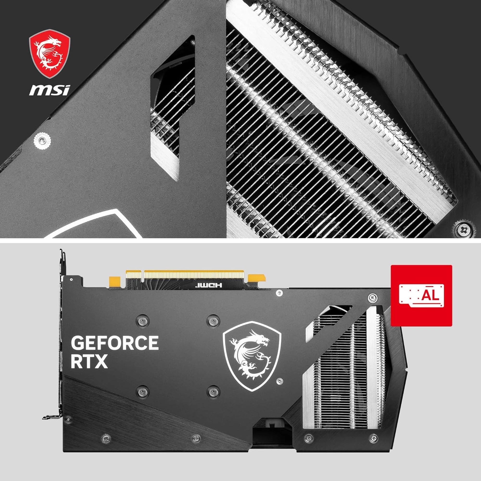 MSI GEFORCE RTX 4060 GAMING X 8G GRAPHICS CARD - RTX 4060 GPU, 8GB GDDR6 (17GBPS/128-BIT), PCIE 4.0 - TWIN FROZR 9 (2 X TORX FAN 5.0), RGB - HDMI 2.1, DISPLAYPORT 1.4A (SUPPORTS 4K & 8K HDR) - Image 6