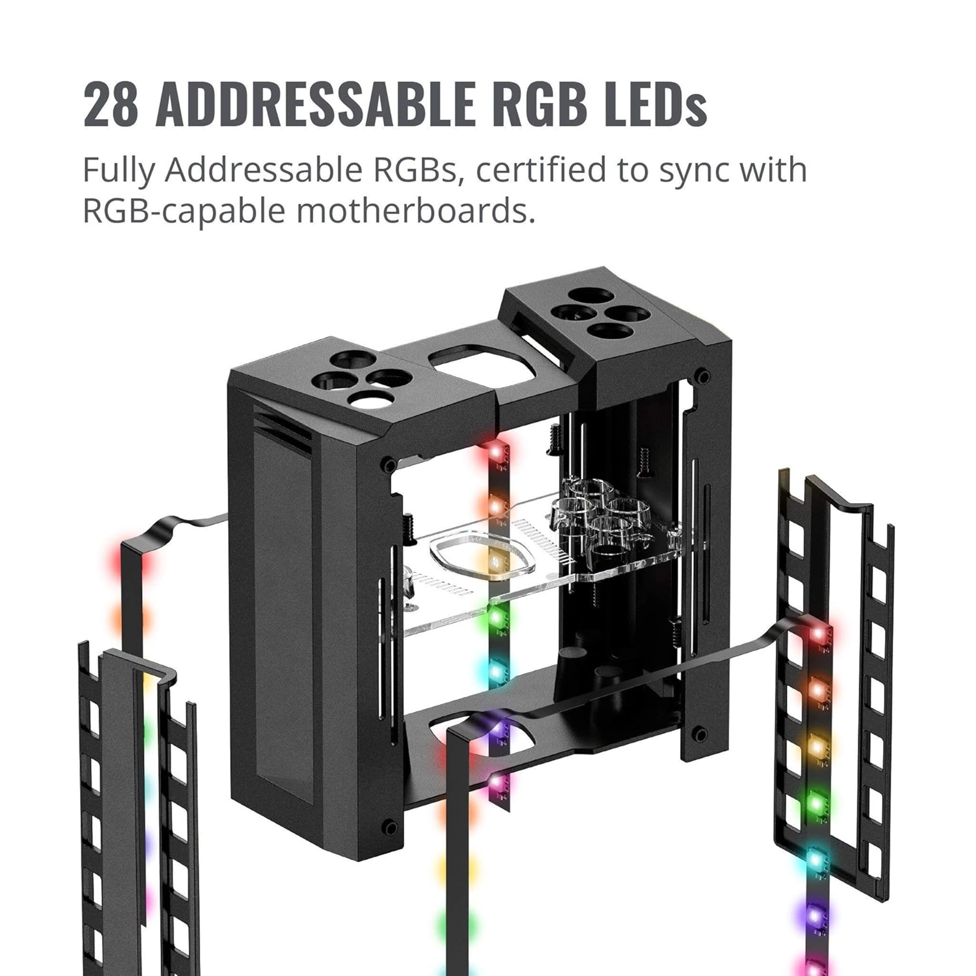 COOLER MASTER MASTERAIR MA410M ARGB CPU AIR COOLER, CUSTOMIZABLE ARGB, ALUMINUM FINS, PUSH-PULL MF120R FANS, 4 COPPER HEAT PIPES FOR AMD RYZEN AM4 - Image 5