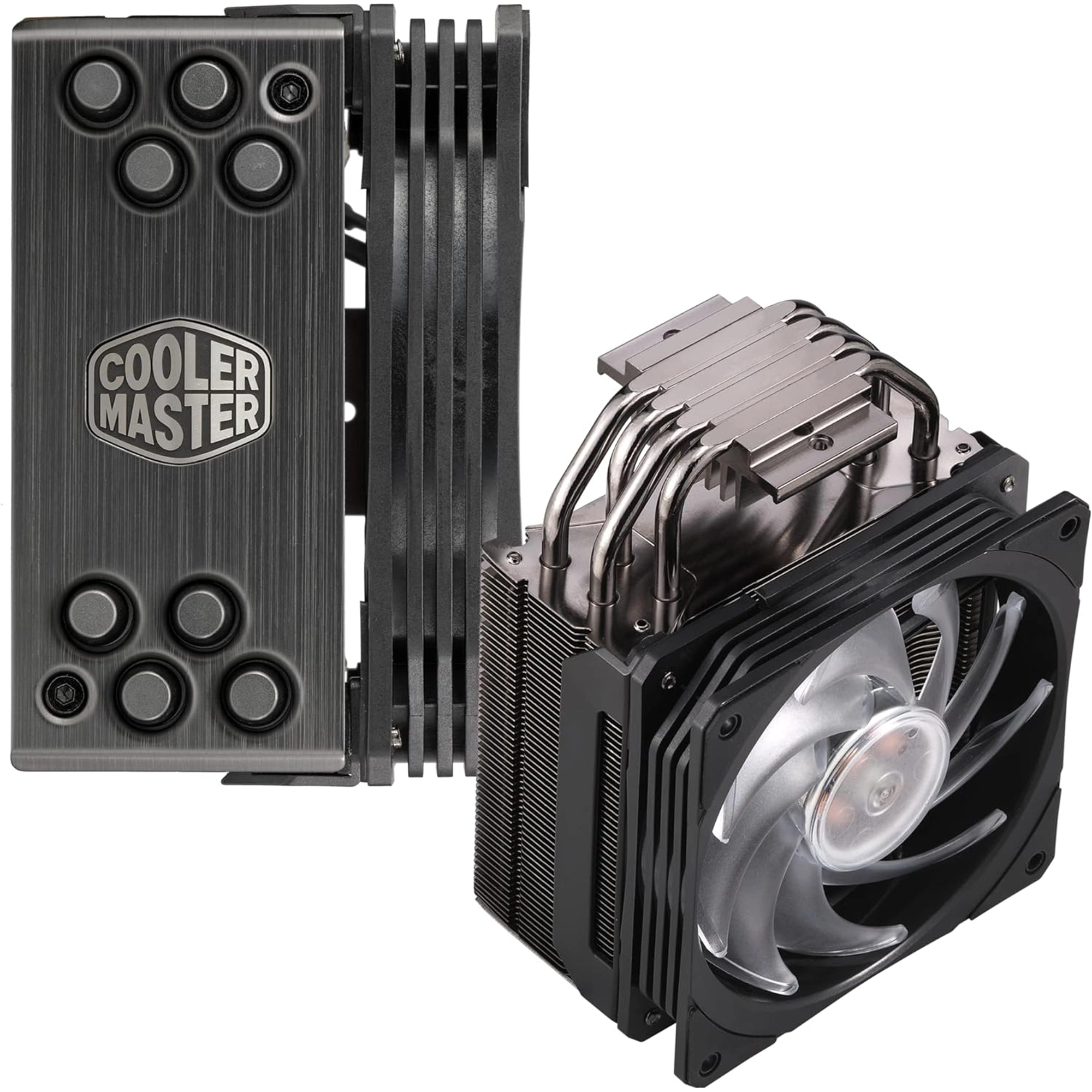 COOLER MASTER HYPER 212 RGB CPU AIR COOLER WITH SF120R PWM FAN, GUN-METAL NICKEL FINS, 4 COPPER HEAT PIPES - FOR AMD RYZEN & INTEL LGA1700/1200/1151 - Image 3