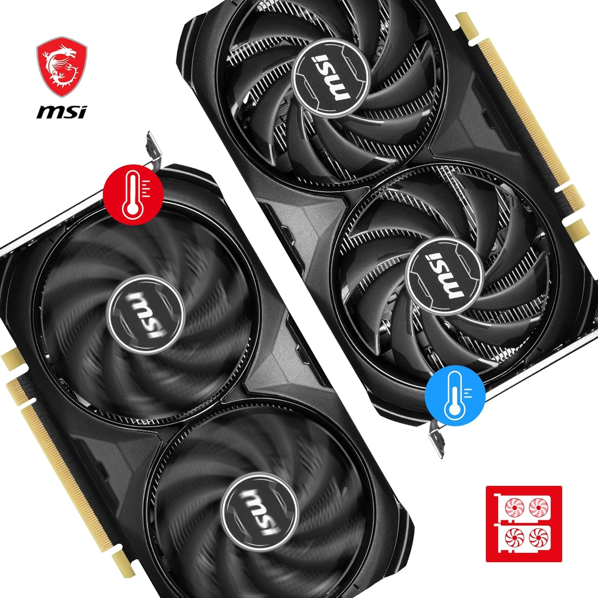 MSI GEFORCE RTX 4060 TI VENTUS 2X BLACK 8G OC GRAPHICS CARD -NVIDIA RTX 4060 TI, 8GB GDDR6 MEMORY, 18GBPS, PCIE 4.0, DLSS3 - Image 5