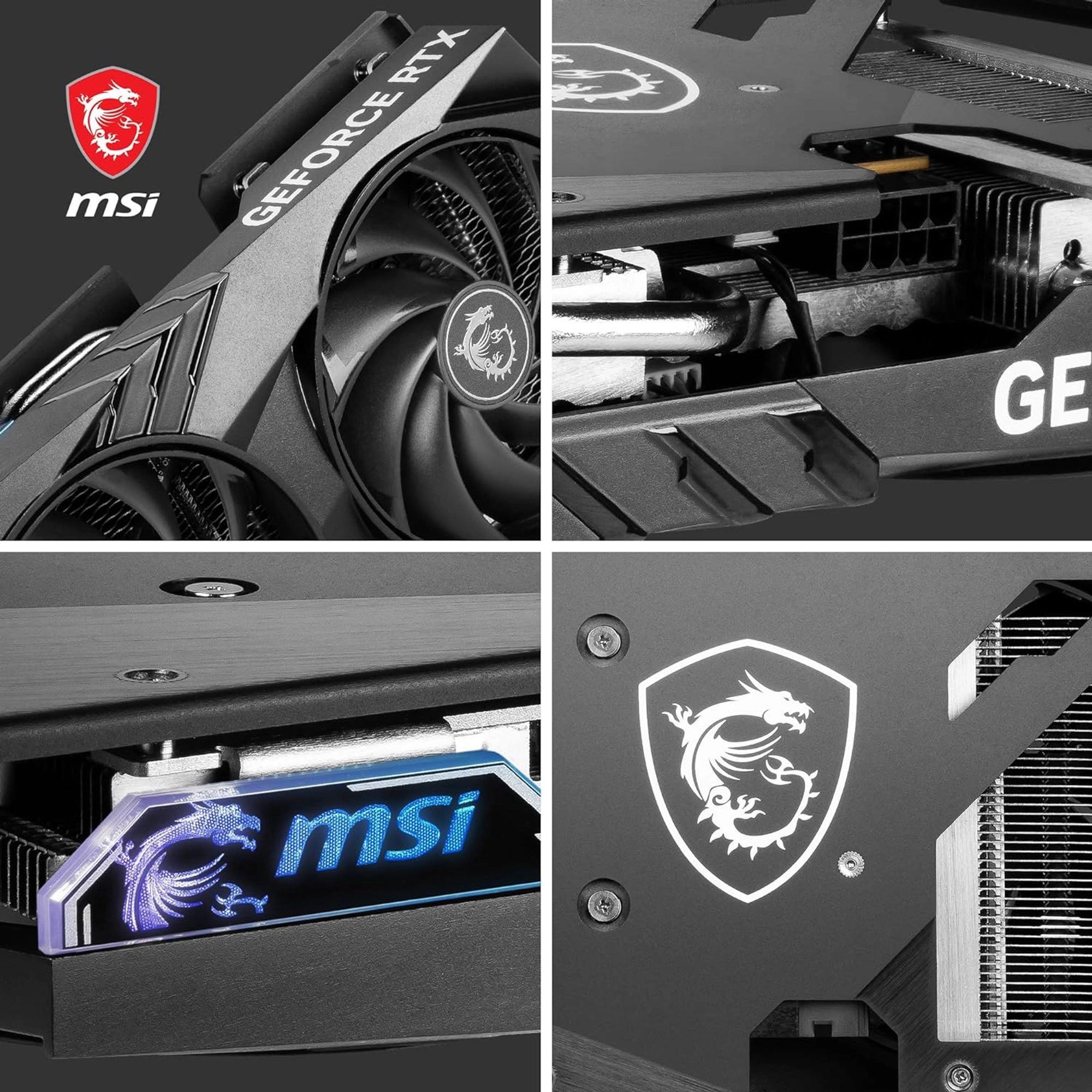 MSI GEFORCE RTX 4060 GAMING X 8G GRAPHICS CARD - RTX 4060 GPU, 8GB GDDR6 (17GBPS/128-BIT), PCIE 4.0 - TWIN FROZR 9 (2 X TORX FAN 5.0), RGB - HDMI 2.1, DISPLAYPORT 1.4A (SUPPORTS 4K & 8K HDR) - Image 5