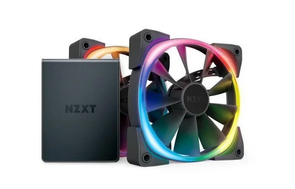 NZXT AER RGB 2 TWIN STARTER KIT 2X RGB FANS WITH HUE 2 CONTROLLER