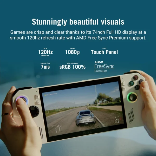 ASUS ROG ALLY 7″ 120HZ GAMING HANDHELD -RC71L-NH019W– AMD Z1 EXTREME PROCESSOR – 512GB - Image 6