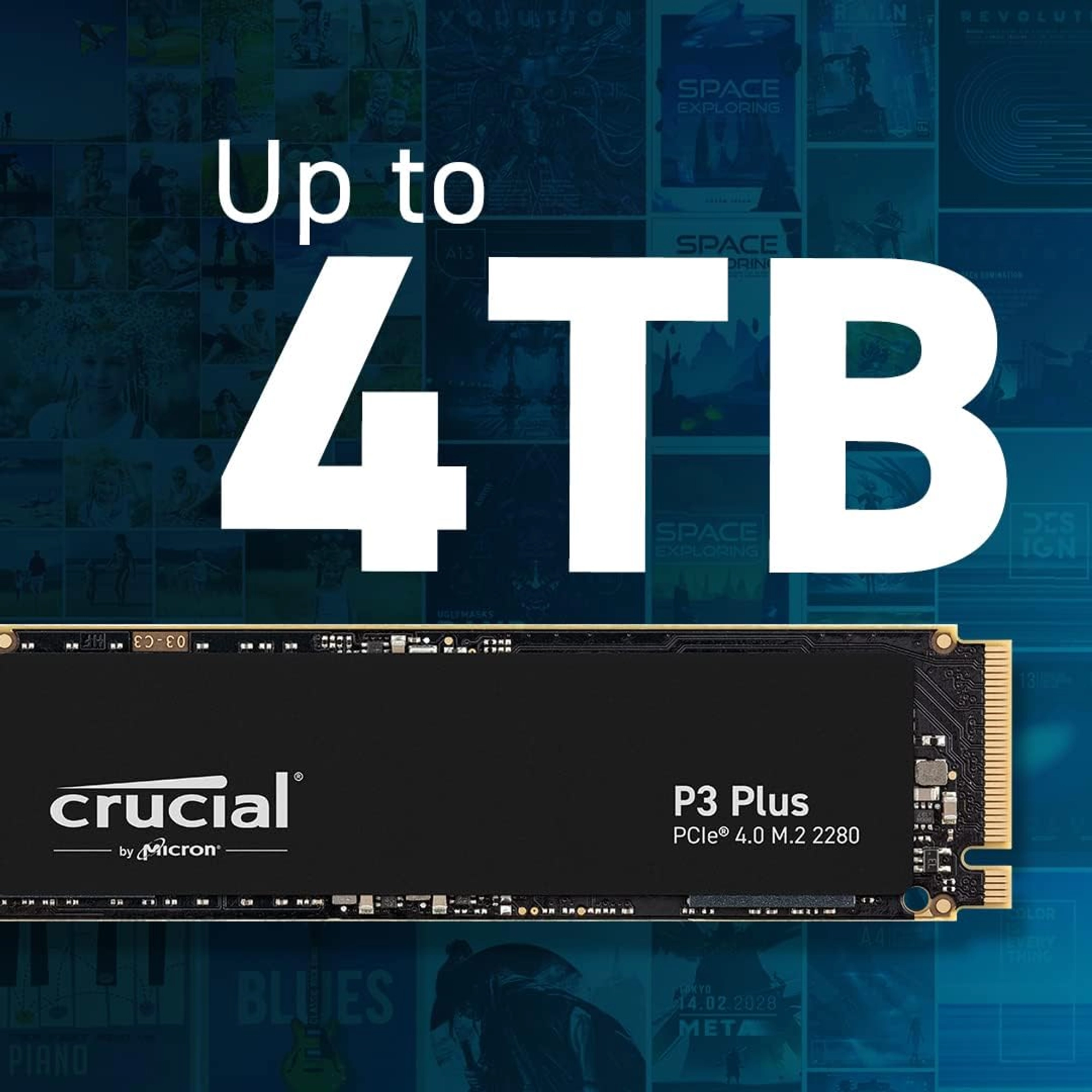 CRUCIAL P3 PLUS 2TB PCIE GEN4 3D NAND NVME M.2 SSD, UP TO 5000MBS – CT2000P3PSSD8 - Image 4