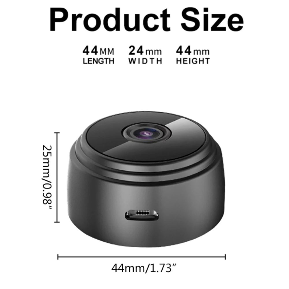 NEW MINI HIDDEN WIRELESS WIFI CAMERA HD 1080P HOME AND OFFICE SECURITY CAMERAS WITH AUDIO AND VIDEO - Image 3