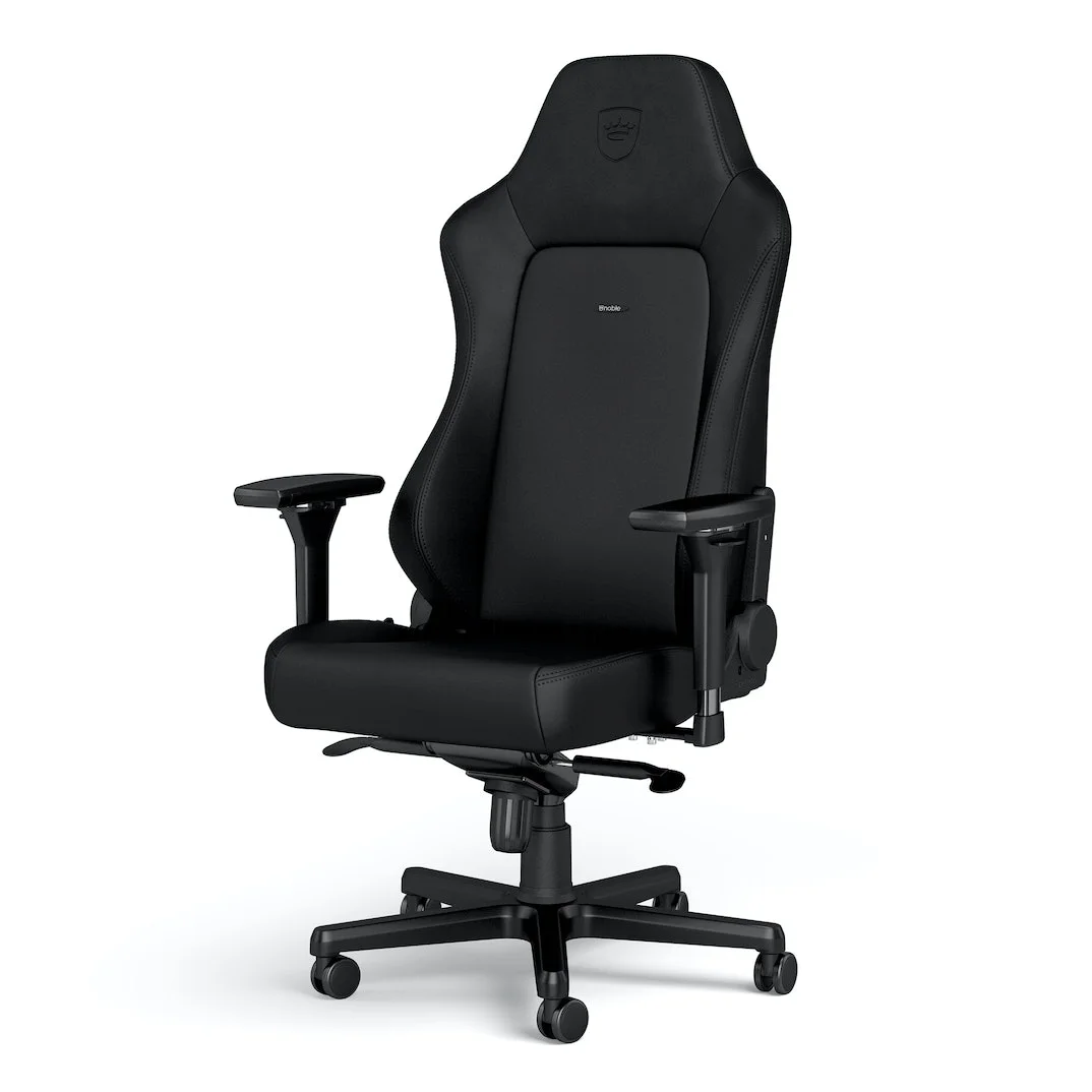 HERO BLACK EDITION HIGH-TECH FAUX LEATHER NOBLECHAIRS GAMING & OFFICE CHAIRS ; CUSHIONS INCLUDED “AWARD WINNING”