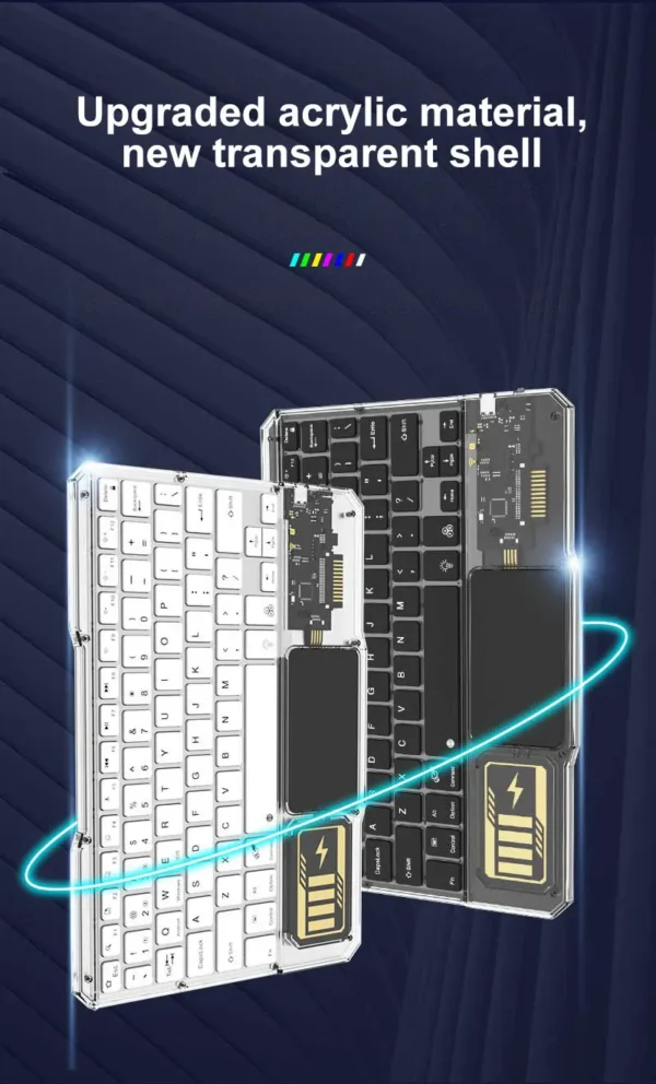 KB-333 RECHARGEABLE BLUETOOTH KEYBOARD WHITE - Image 3