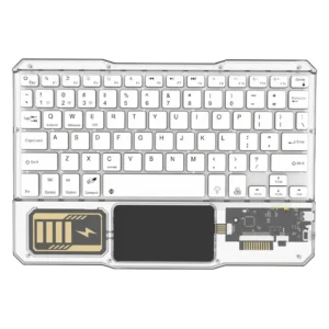 KB-333 RECHARGEABLE BLUETOOTH KEYBOARD WHITE