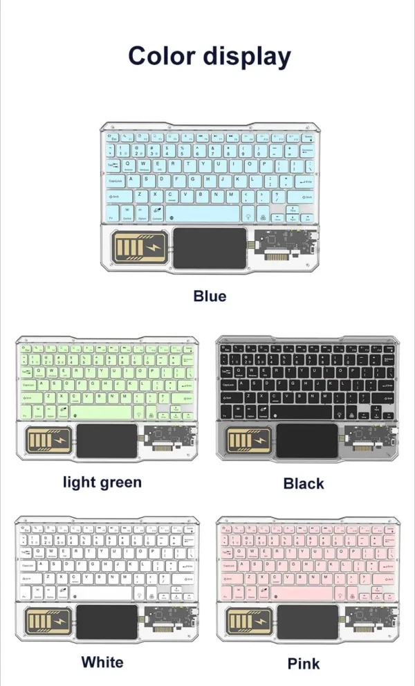 KB-333 RECHARGEABLE BLUETOOTH KEYBOARD WHITE - Image 2
