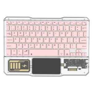 KB-333 RECHARGEABLE BLUETOOTH KEYBOARD PINK