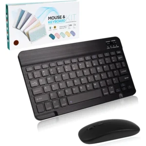 ACOLARID META KIT RECHARGEABLE WIRELESS KEYBOARD MOUSE BLUETOOTH (BLACK)