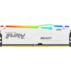 KINGSTON FURY BEAST WHITE RGB 32GB 6000MT/S CL40 DDR5