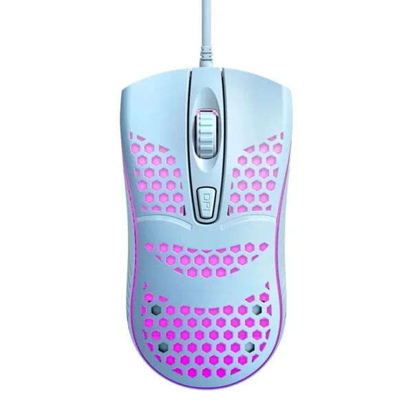 T-WOLF V15 COOL HONEYCOMB LIGHT UP MOUSE - Image 5