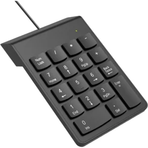 Mini Numeric Keypad, 18 Keys 2.4G USB Number Pad Ultra Slim Digital Keyboard Support Auto Sleep Mode for Notebook
