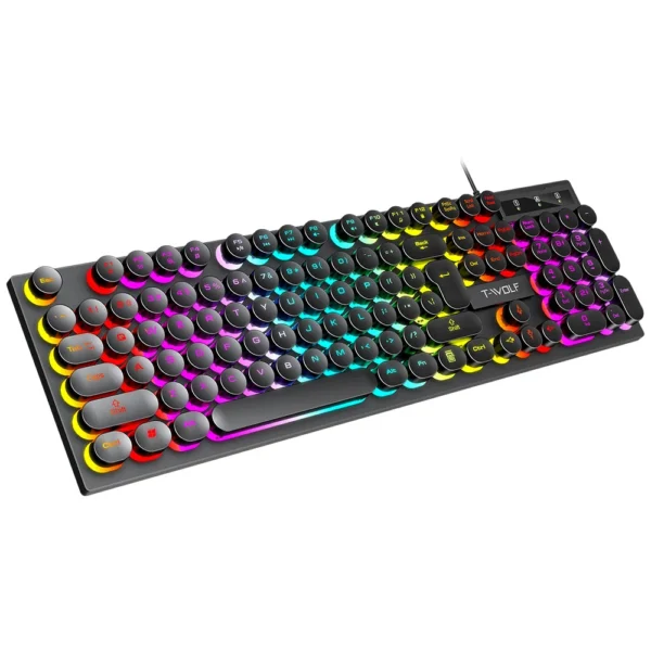 FIREWOLFS KEYBOARD T80 RGB USB - Image 2