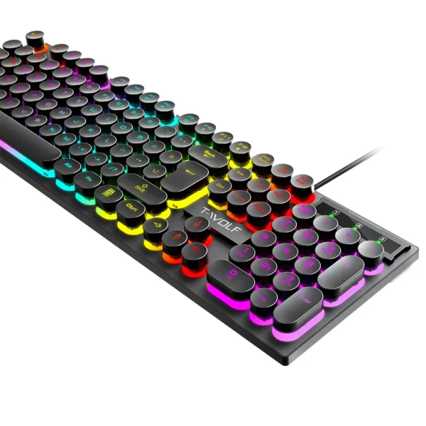 FIREWOLFS KEYBOARD T80 RGB USB - Image 5