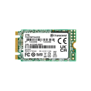 Transcend 500GB M.2 SSD 425S SATA III 6Gb/s M.2 2242 42mm SSD SLC caching and LDPC ECC Mechanism Read/Write Speed up to 530/480 MB/s - TS500GMTS425S