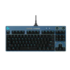 LOGITECH G PRO MECHANICAL GAMING KEYBOARD - ULTRA-PORTABLE TENKEYLESS DESIGN, DETACHABLE USB CABLE, LIGHTSYNC RGB BACKLIT KEYS, OFFICIAL LEAGUE OF LEGENDS EDITION