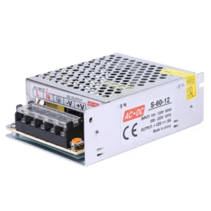 S-60-12 USUAL 60W 12VDC 5A SINGLE GROUP SWITCHING POWER SUPPLY
