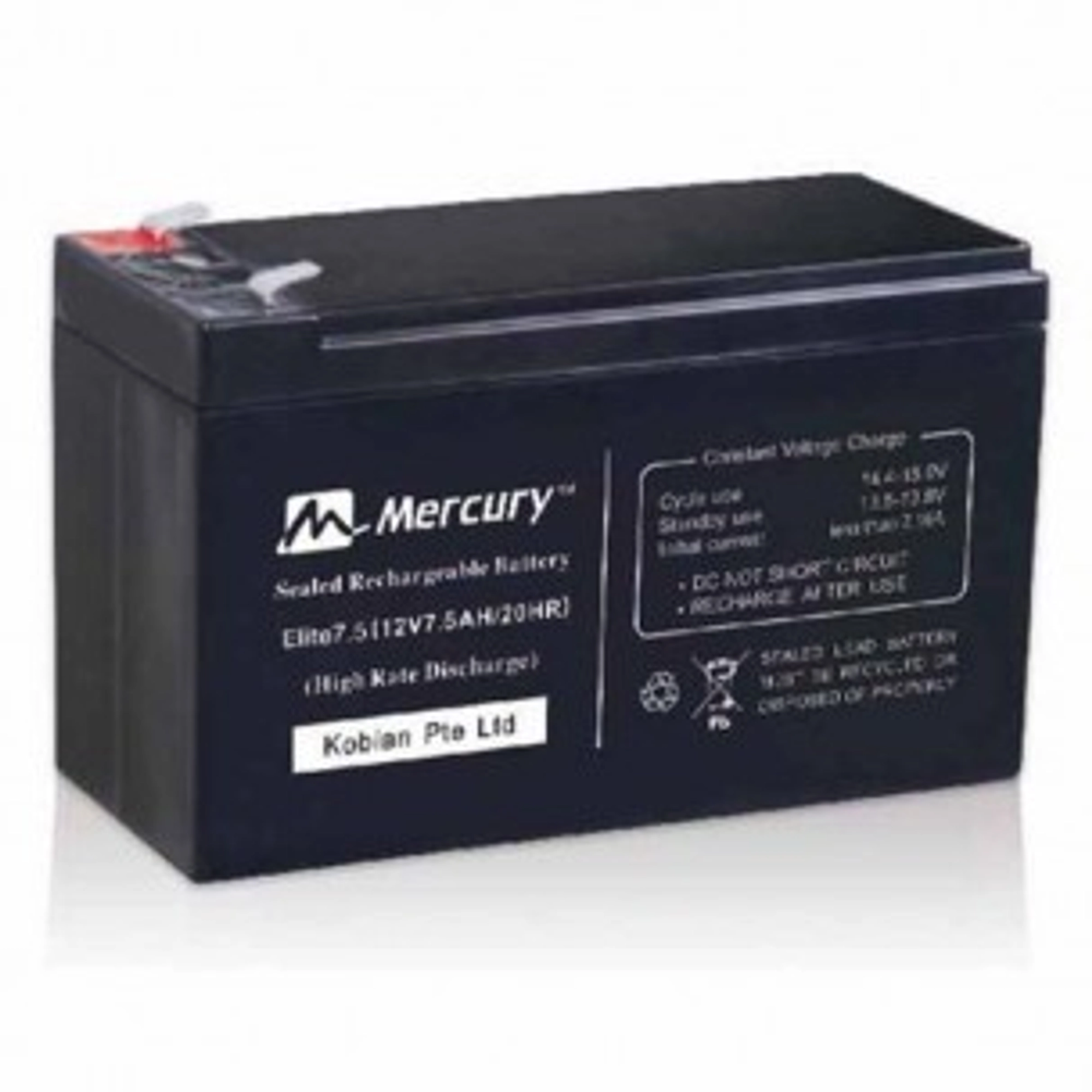 UPS BATTERY 12V ELITE 7.5 MERCURY